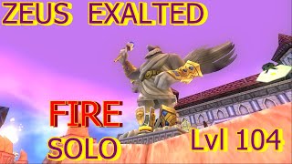 Wizard101 Zeus Exalted level 104 Fire Solo zeus Ares Apollo Cronus
