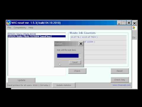 How to reset  Epson printers - FREE download Waste Ink Reset program