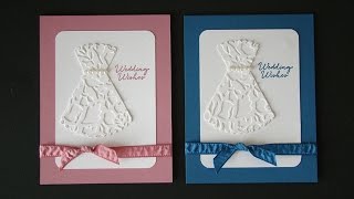 Detailed Floral Thinlits Wedding Card