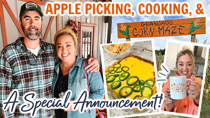 APPLE PICKING, COOKING AND A SPECIAL ANNOUNCEMENT! | EASY DINNER IDEAS | COZY FALL DAY