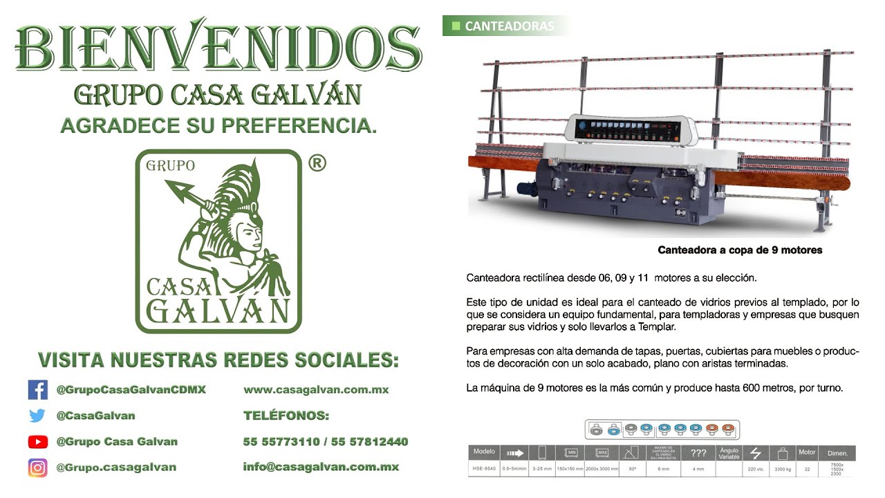 GRUPO CASA GALVÁN Canteadora YouTube GRUPO CASA GALVÁN Canteadora YouTube