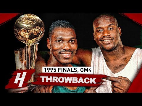 Hakeem Olajuwon vs Shaquille O'Neal EPIC Game 4 Duel Highlights 1995 NBA Finals - MUST SEE