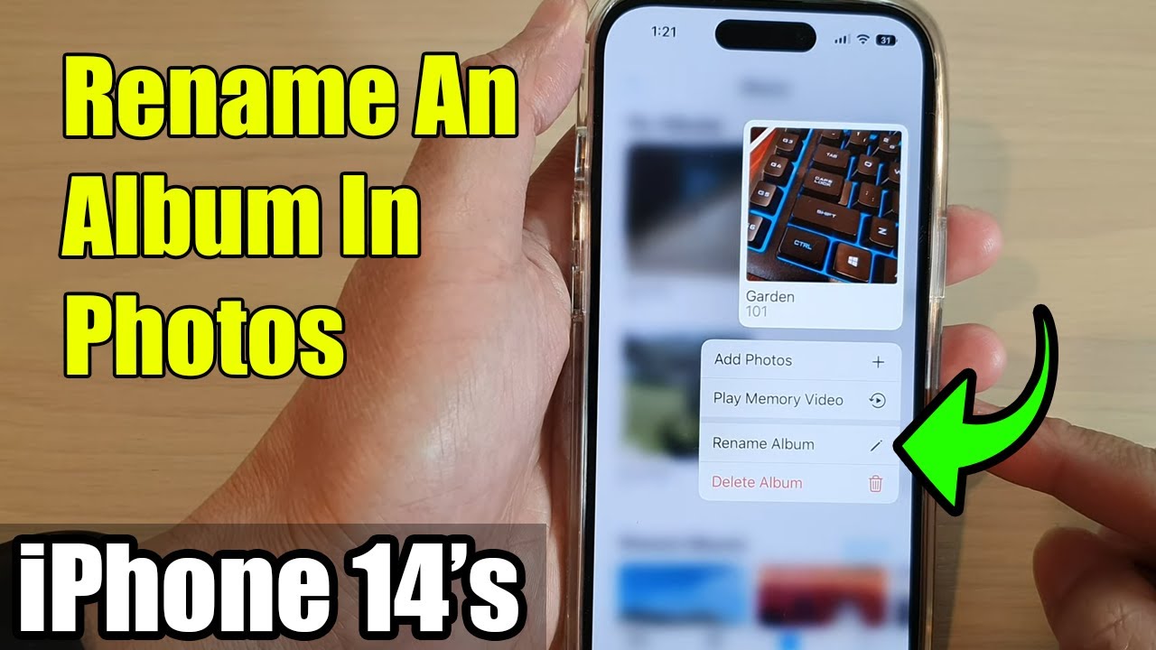 IPhone 14 s 14 Pro Max How To Rename An Album In Photos YouTube IPhone 14 s 14 Pro Max How To Rename An Album In Photos YouTube
