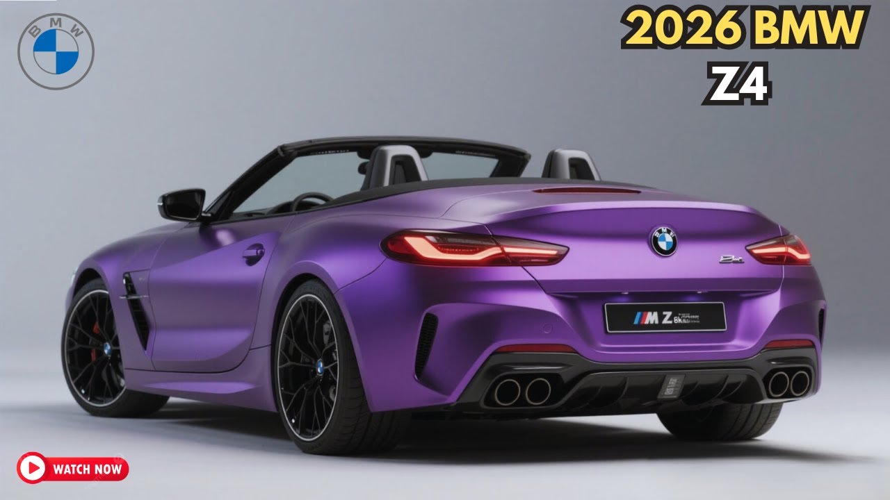 Презентация BMW Z4 2026 года — удовольствие от вождения в сочетании с современным комфортом и фун...