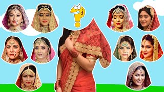Yeh rishta Kya Kehlata Hai all season Bridal Look Wrong head puzzle | Shivangi Joshi, Hina Khan