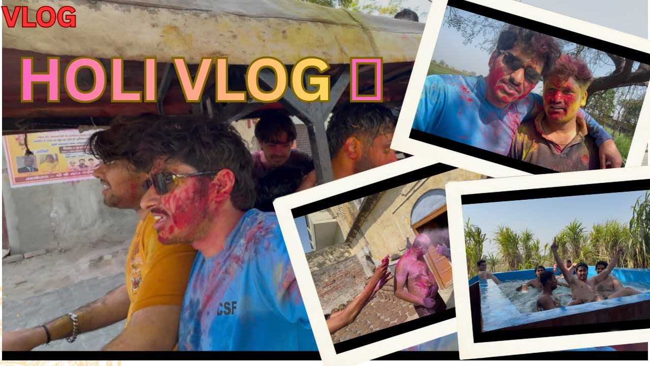 HOLI CELEBRATION VLOG WITH FAMILY & FRIENDS ❤️🫟