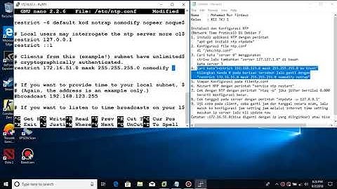Konfigurasi NTP Server pada Linux Debian 7.8