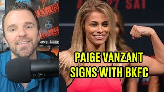 REACTION: Paige VanZant signs with Bare Knuckle Fighting