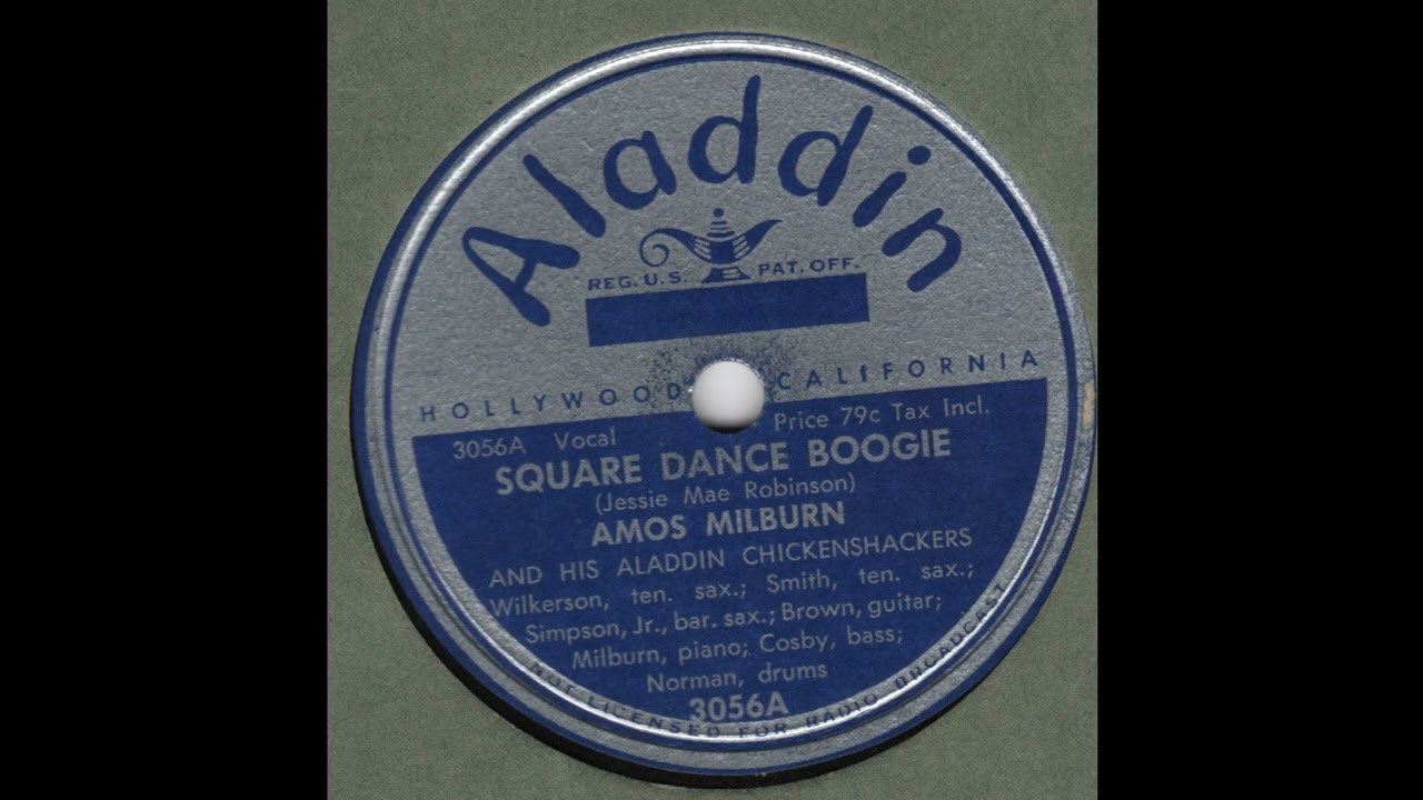 AMOS MILBURN -Square Dance Boogie ALADDIN 3056A