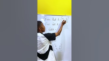 Determinant of a matrix. #mathtutor #maths #education