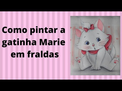 Risco e Passo a Passo da Gatinha Marie