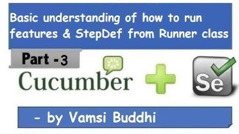BDD | Running feature file through Runner class | Part-3