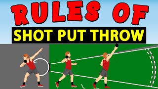 Rules of Shot Put Throw : Rules and Regulations of Shot Put Throw for Beginners