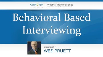 Preview :: Behavioral Based Interviewing