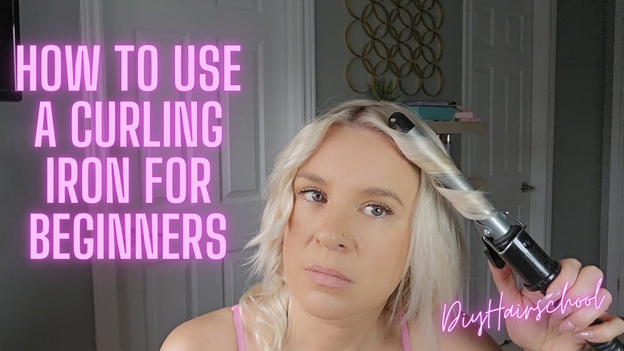 Curling My Hair With A Curling Iron For The First Photo Inspiration
