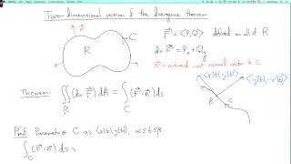 Multivariable calculus 4.7.5: Two-dimensional version of the divergence theorem