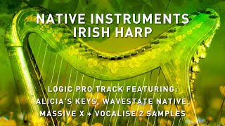 NATIVE INSTRUMENTS - IRISH HARP - Logic Pro Track featuring various Plug-ins