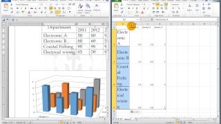 How to insert a 3D column chart for Result Analysis
