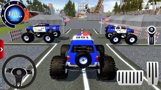 Juegos De Carros Police Monster Truck Impossible Driver Car Extreme Racing For Android Mud Gameplay screenshot 4