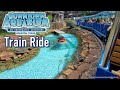 Houston Texas Aquarium Full Train Ride On POV with Shark Voyage and Fun Jaws Killer Shark Ending 4K