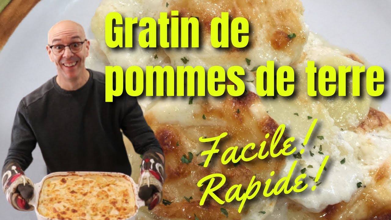 Recette de gratin aux pommes de terre - Un gratin de pommes de terre à la bechamel, facile, rapide!
