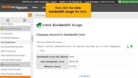 How To Limit Bandwidth Usage In Whm  By webanchor.net
