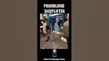 Shoplifter threatens security guard who refuses to back down (London)
