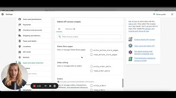 How to create a custom app and access the Admin API token?