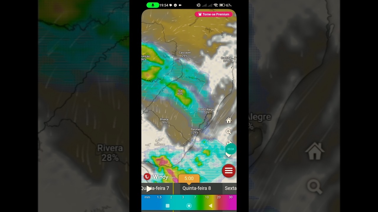 Atenção para chuva e temporais região sul quinta-feira 8 de outubro 2026 #tempo #clima #temporais o