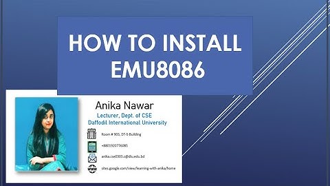 Assembly Language Bangla Tutorial -1- How to install emu8086