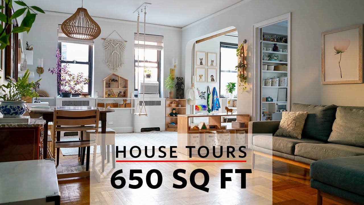 House Tours: A Family Of Five In A 650 Sq Ft Apartment In New York City -  Youtube