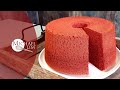 Red Velvet Chiffon Cake