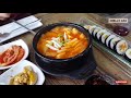 Super hot sizzling kimchi chigaekimchi soup  korean food by chelly aja