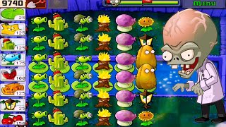 Plants vs Zombies : Adventure Level (4-5-6) in Fog Gameplay FULL HD 1080p 60hz