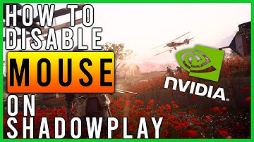 How to Hide Mouse on Nvidia Shadowplay