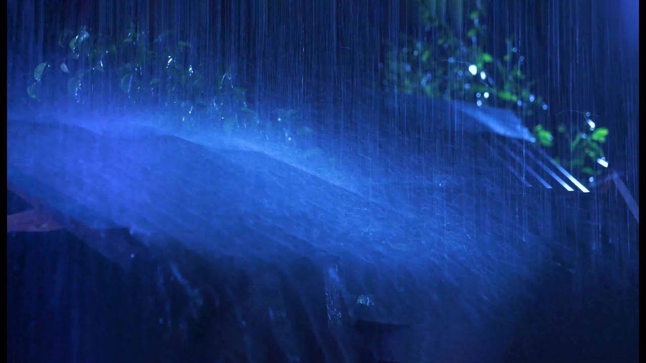 Relieve Stress And Fall Asleep In Heavy Rain And Strong Thunder On The ...