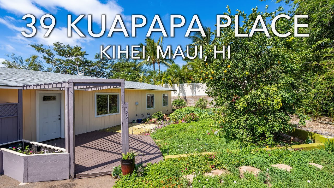 39 Kuapapa Place, Kihei, HI Maui Real Estate For Sale MLS YouTube
