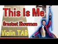 This is me  the greatest showman  thx for 1000 subs  violin  play along tab tutorial