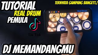 TUTORIAL REAL DRUM DJ MEMANDANGMU VIRAL TIK TOK | CARA BERMAIN REAL DRUM MUDAH UNTUK PEMULA