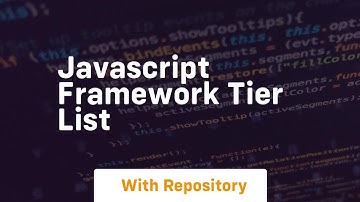 javascript framework tier list