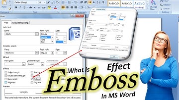 Emboss effect 💫 What is Emboss effect  in MS Word 💞 MS Word Tutorial in 🇵🇰 Urdu Hindi | MS Word Tips