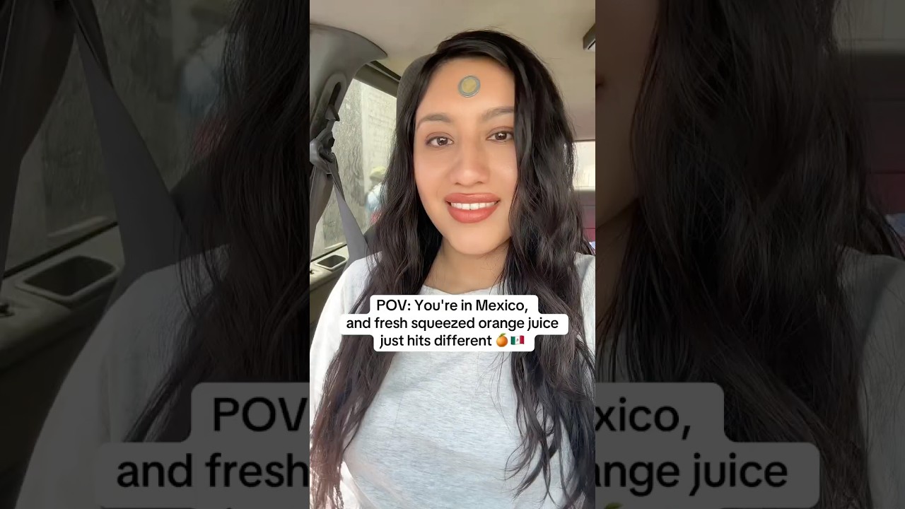 FRESH SQUEEZED ORANGE JUICE from a Grocery Cart in Mexico 🇲🇽 