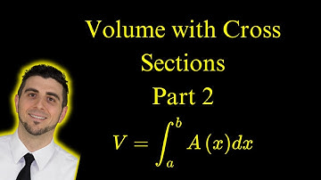 How to Find the Volume of a Solid with a Known Cross Section | Part 2 AP Calc Tutorial