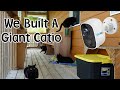 We Built A Gigantic Catio For Our 6 Black Cats #SOVMIKU Security Camera