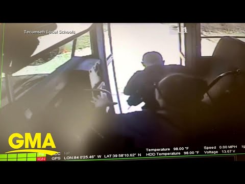 Ohio bus driver saves boy from oncoming car l GMA