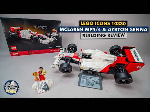 A real LEGO Icon with a major flaw - 10330 McLaren MP4/4 & Ayrton Senna detailed building review