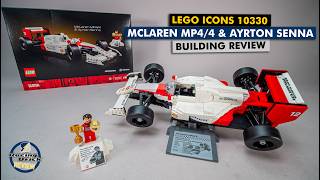 A real LEGO Icon with a major flaw  10330 McLaren MP4/4 & Ayrton Senna detailed building review