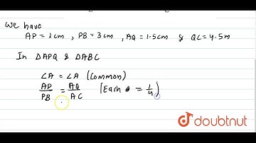 In the given figure, ABC is triangle and PQ is a stright line