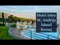 4K Beautiful Island in Istria Rovinj St. Andrija island Hotel Istra