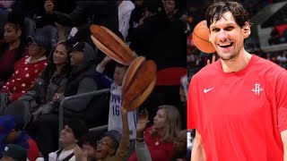 Boban Marjanovic purposely missed his second free throw to give Clippers fans a free Chicken Fillet